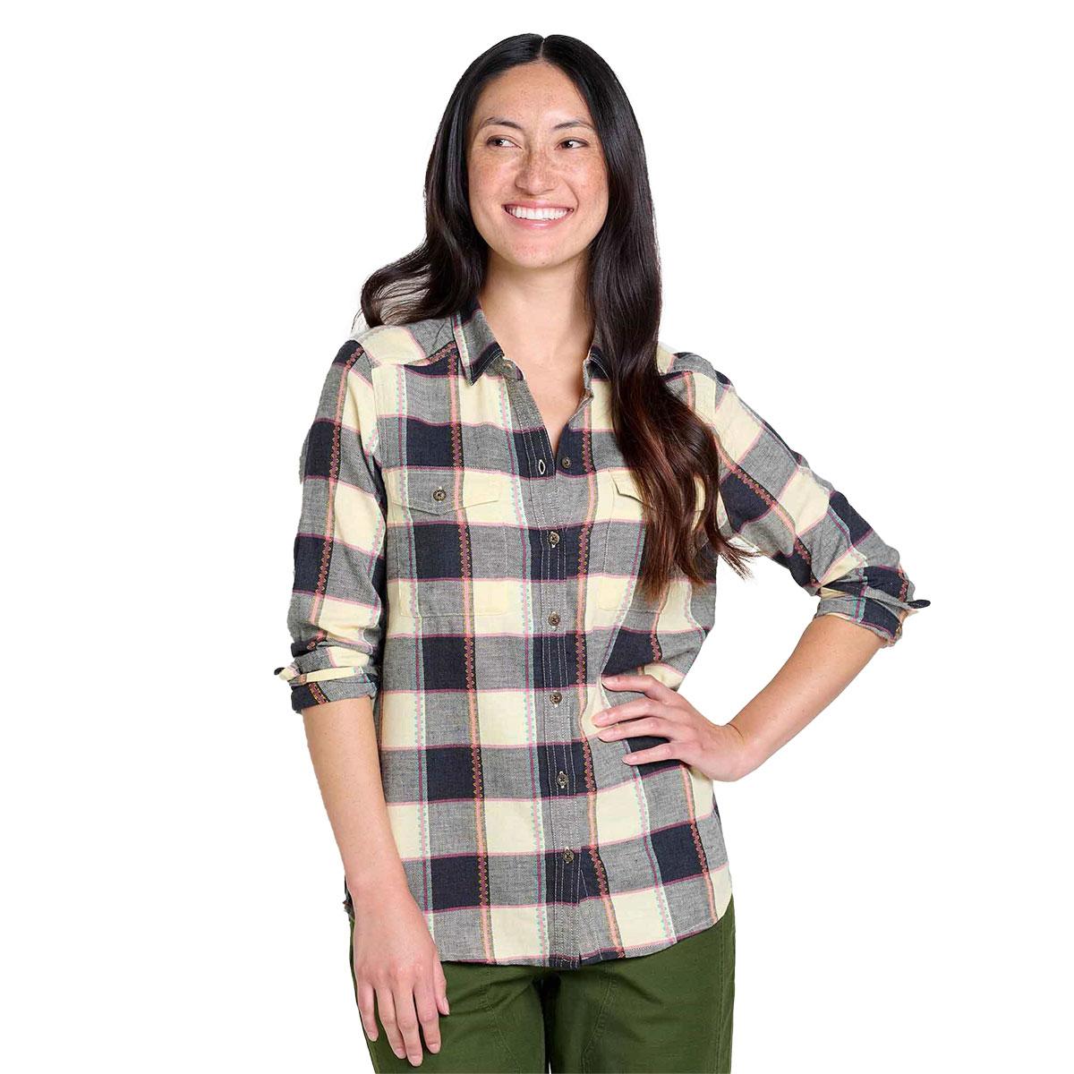 Toad&Co ReForm Flannel Shirt Women's in Barley Buffalo Check